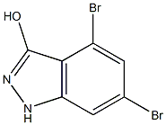 4,6-DIBROMO-3-HYDROXYINDAZOLE 结构式