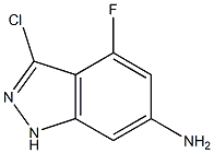 6-AMINO-3-CHLORO-4-FLUOROINDAZOLE 结构式