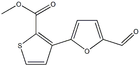 METHYL 3-(5-FORMYLFUR-2-YL)THIOPHENE-2-CARBOXYLATE 结构式