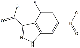 4-FLUORO-6-NITROINDAZOLE-3-CARBOXYLIC ACID 结构式