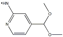 4-(DIMETHOXYMETHYL)PYRIDINE-2-AMINO 结构式