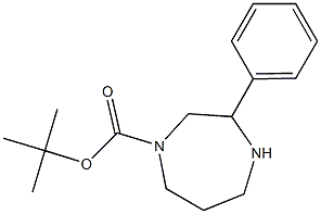 3-苯基-1,4-二氮杂环庚烷-1-甲酰基叔丁酯 结构式