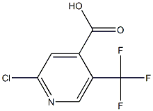 2-CHLORO-5-(TRIFLUOROMETHYL)PYRIDINE-4-CARBOXYLICACID 结构式