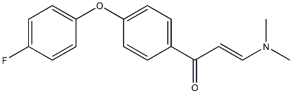 (E)-1-(4-(4-fluorophenoxy)phenyl)-3-(dimethylamino)prop-2-en-1-one 结构式