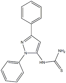 1-(1,3-diphenyl-1H-pyrazol-5-yl)thiourea 结构式