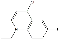 Ethyl 4-chloro-6-fluoroquinoline 结构式