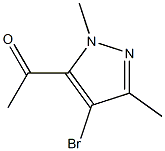 1,3-二甲基-4-溴-5-乙酰基-1氢-吡唑 结构式