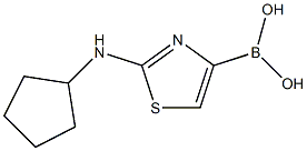 2-CYCLOPENTYLAMINOTHIAZOLE-4-BORONIC ACID 结构式