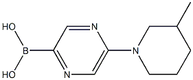 5-(3-METHYLPIPERIDIN-1-YL)PYRAZINE-2-BORONIC ACID 结构式