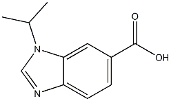 1-ISOPROPYL-1H-BENZIMIDAZOLE-6-CARBOXYLIC ACID 结构式
