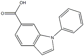 1-PHENYL-1H-INDOLE-6-CARBOXYLIC ACID 结构式