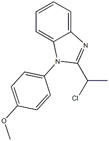 2-(1-CHLOROETHYL)-1-(4-METHOXYPHENYL)-1H-BENZIMIDAZOLE 结构式