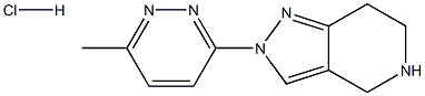 2-(6-METHYLPYRIDAZIN-3-YL)-4,5,6,7-TETRAHYDRO-2H-PYRAZOLO[4,3-C]PYRIDINE HYDROCHLORIDE 结构式
