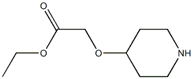ETHYL (PIPERIDIN-4-YLOXY)ACETATE 结构式