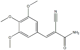 2-cyano-3-(3,4,5-trimethoxyphenyl)acrylamide 结构式