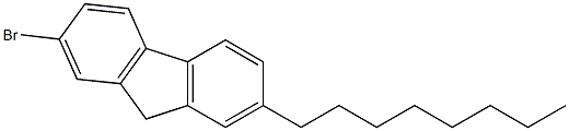 2-bromo-7-octyl-9H-fluorene 结构式