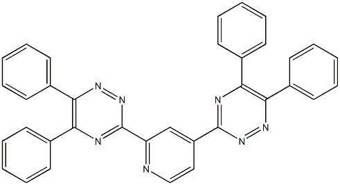 3-[2-(5,6-diphenyl-1,2,4-triazin-3-yl)-4-pyridyl]-5,6-diphenyl-1,2,4-triazine 结构式