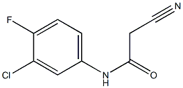 N1-(3-chloro-4-fluorophenyl)-2-cyanoacetamide 结构式