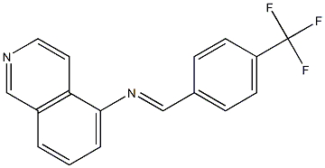 N-{(E)-[4-(trifluoromethyl)phenyl]methylidene}-5-isoquinolinamine 结构式