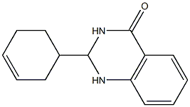 2-cyclohex-3-enyl-1,2,3,4-tetrahydroquinazolin-4-one 结构式