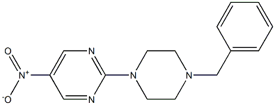 1-benzyl-4-(5-nitropyrimidin-2-yl)piperazine 结构式