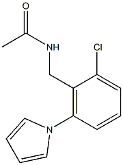 N-[2-chloro-6-(1H-pyrrol-1-yl)benzyl]acetamide 结构式