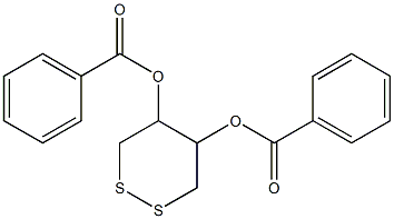 5-(benzoyloxy)-1,2-dithian-4-yl benzoate 结构式