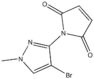 1-(4-bromo-1-methyl-1H-pyrazol-3-yl)-2,5-dihydro-1H-pyrrole-2,5-dione 结构式