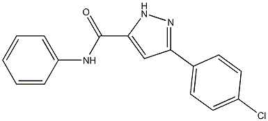 N5-phenyl-3-(4-chlorophenyl)-1H-pyrazole-5-carboxamide 结构式