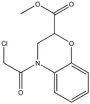 methyl 4-(chloroacetyl)-3,4-dihydro-2H-1,4-benzoxazine-2-carboxylate 结构式