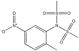 N-(2-methyl-5-nitrophenyl)-N-(methylsulfonyl)methanesulfonamide 结构式
