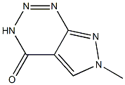 6-methyl-4,6-dihydro-3H-pyrazolo[3,4-d][1,2,3]triazin-4-one 结构式