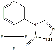 4-[2-(trifluoromethyl)phenyl]-2,4-dihydro-3H-1,2,4-triazol-3-one 结构式