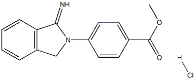 methyl 4-(1-imino-1,3-dihydro-2H-isoindol-2-yl)benzoate hydrochloride 结构式