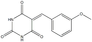 5-(3-methoxybenzylidene)hexahydropyrimidine-2,4,6-trione 结构式
