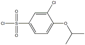 3-chloro-4-isopropoxybenzenesulfonyl chloride 结构式