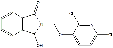 2-[(2,4-dichlorophenoxy)methyl]-3-hydroxy-1-isoindolinone 结构式