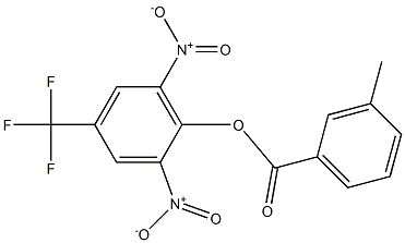 2,6-dinitro-4-(trifluoromethyl)phenyl 3-methylbenzoate 结构式