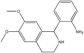 2-(6,7-dimethoxy-1,2,3,4-tetrahydroisoquinolin-1-yl)aniline 结构式