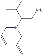 N,N-diallyl-N-[1-(aminomethyl)-2-methylpropyl]amine 结构式