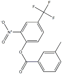 2-nitro-4-(trifluoromethyl)phenyl 3-methylbenzoate 结构式