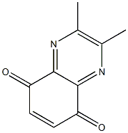 2,3-dimethyl-5,8-dihydro-5,8-quinoxalinedione 结构式