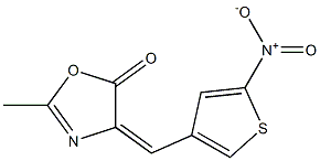 2-methyl-4-[(5-nitro-3-thienyl)methylidene]-4,5-dihydro-1,3-oxazol-5-one 结构式