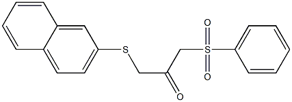 1-(2-naphthylsulfanyl)-3-(phenylsulfonyl)acetone 结构式