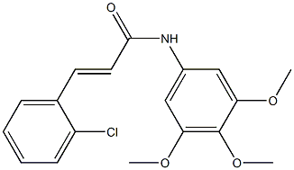 N1-(3,4,5-trimethoxyphenyl)-3-(2-chlorophenyl)acrylamide 结构式