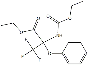 ethyl 2-[(ethoxycarbonyl)amino]-3,3,3-trifluoro-2-phenoxypropanoate 结构式