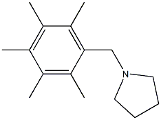 1-(2,3,4,5,6-pentamethylbenzyl)pyrrolidine 结构式