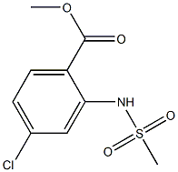 methyl 4-chloro-2-[(methylsulfonyl)amino]benzoate 结构式