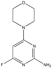 4-fluoro-6-morpholinopyrimidin-2-amine 结构式