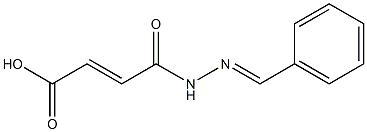 4-(2-benzylidenehydrazino)-4-oxobut-2-enoic acid 结构式